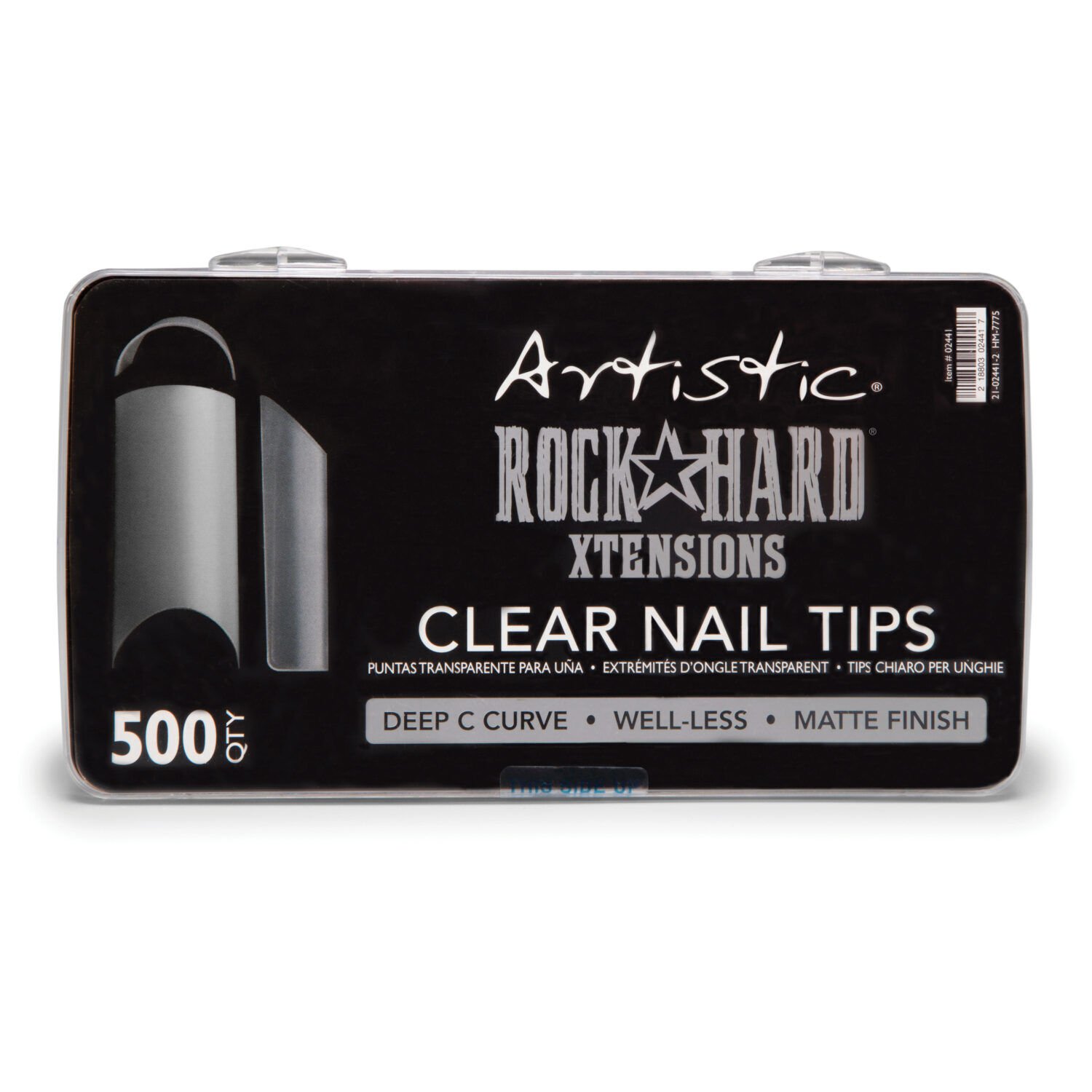 Artistic Rock Hard Xtensions Clear Nail Tip