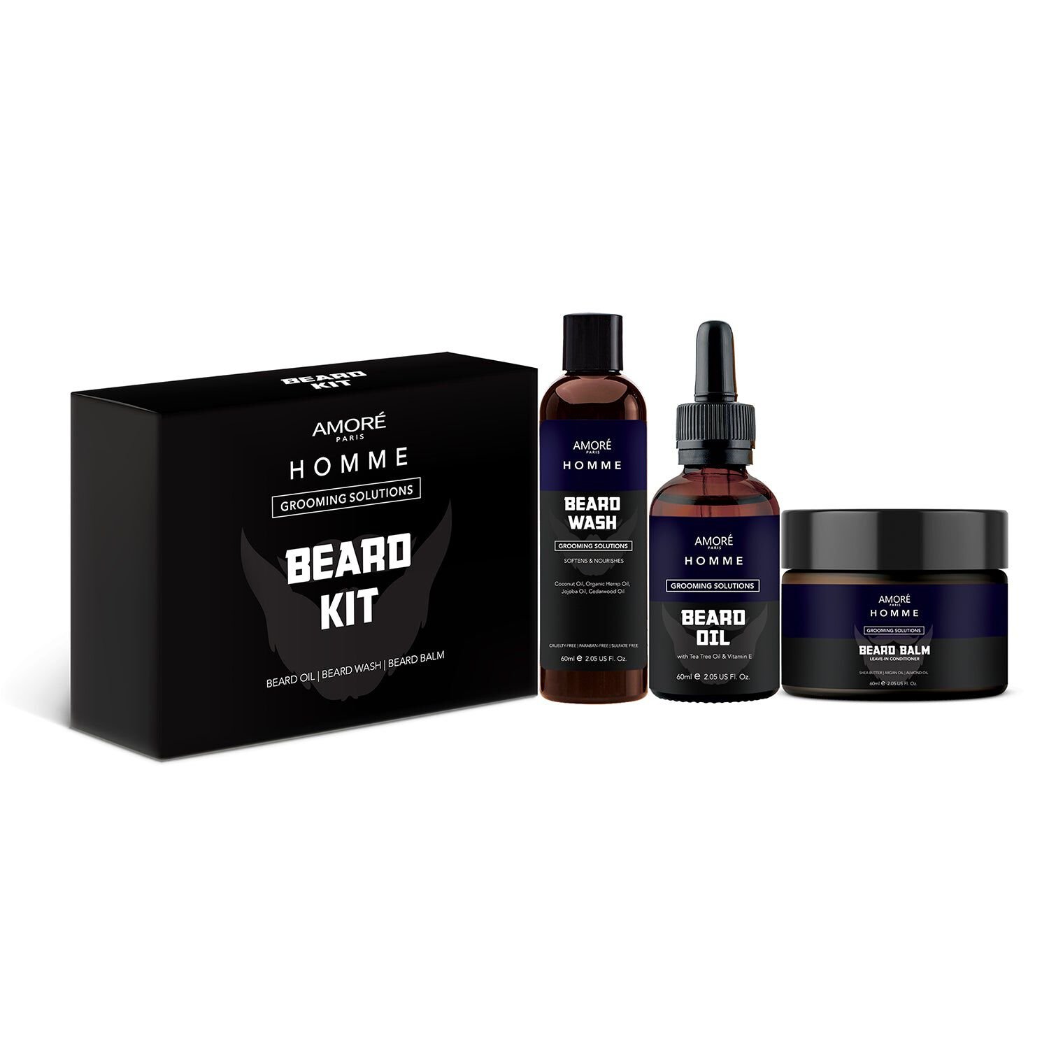 Ultimate Beard Care and Grooming Kit (3-Piece)