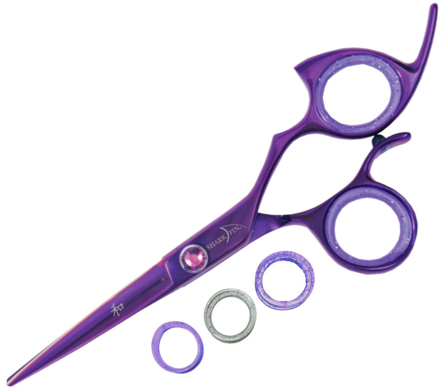 Shark Fin Shears Right Hand Pro Plus Non-Swivel Purple  display picture 1