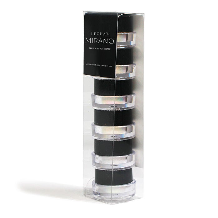 Mirano Nail Art Chrome Effects Collection 6 Colors 1gm jars