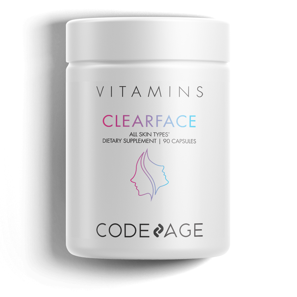 Codeage Clearface, Skin Vitamins & Botanical Blend, Probiotics 90 ct