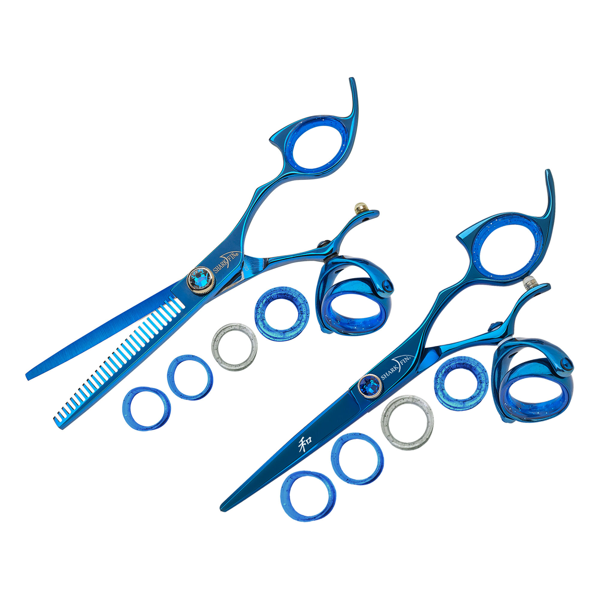 Shark Fin Shears Right Hand 30 Tooth Thinner Super Swivel Blue ...