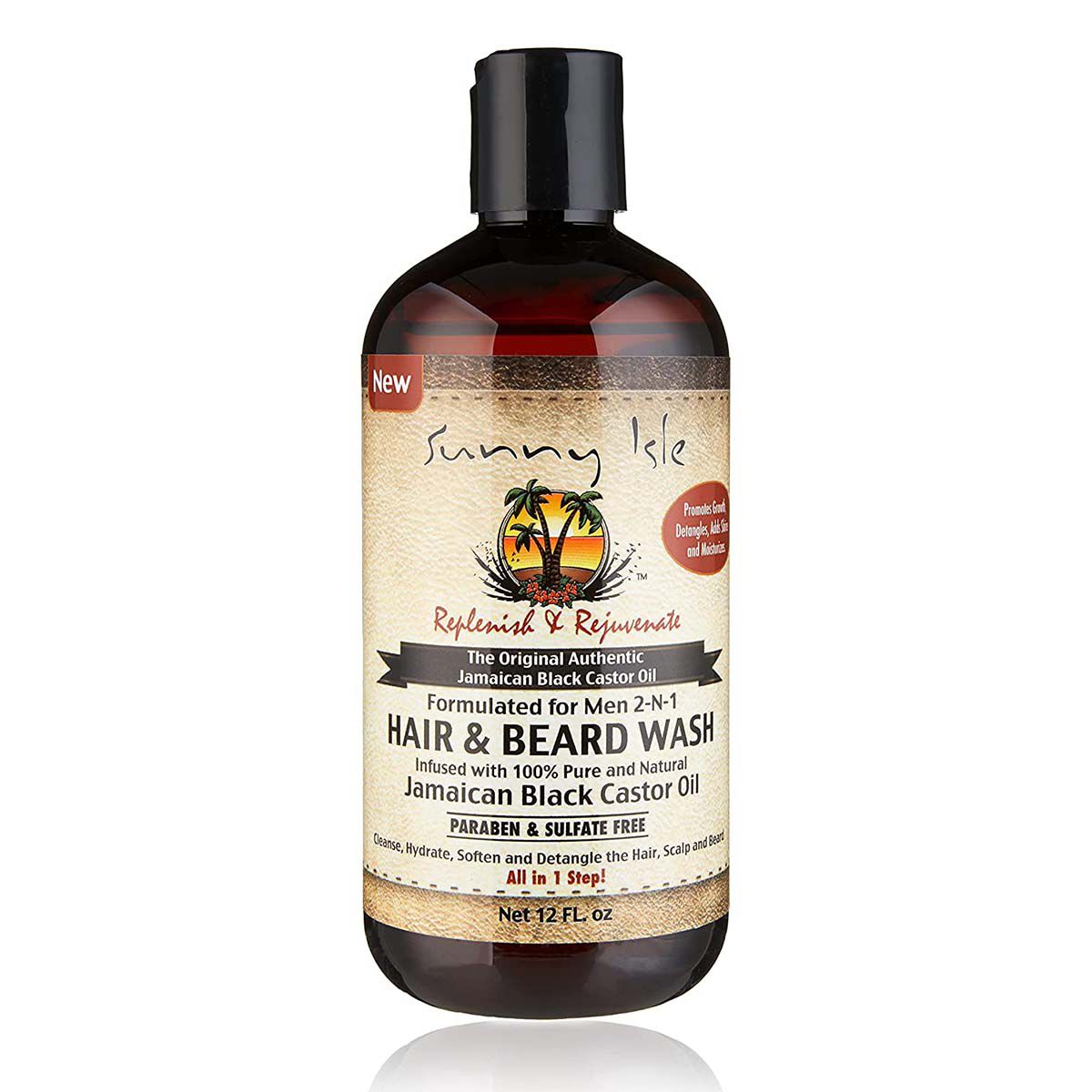 Sunny Isle Jamaican Black Castor Oil Men 2N1 Hair and Beard Wash 12