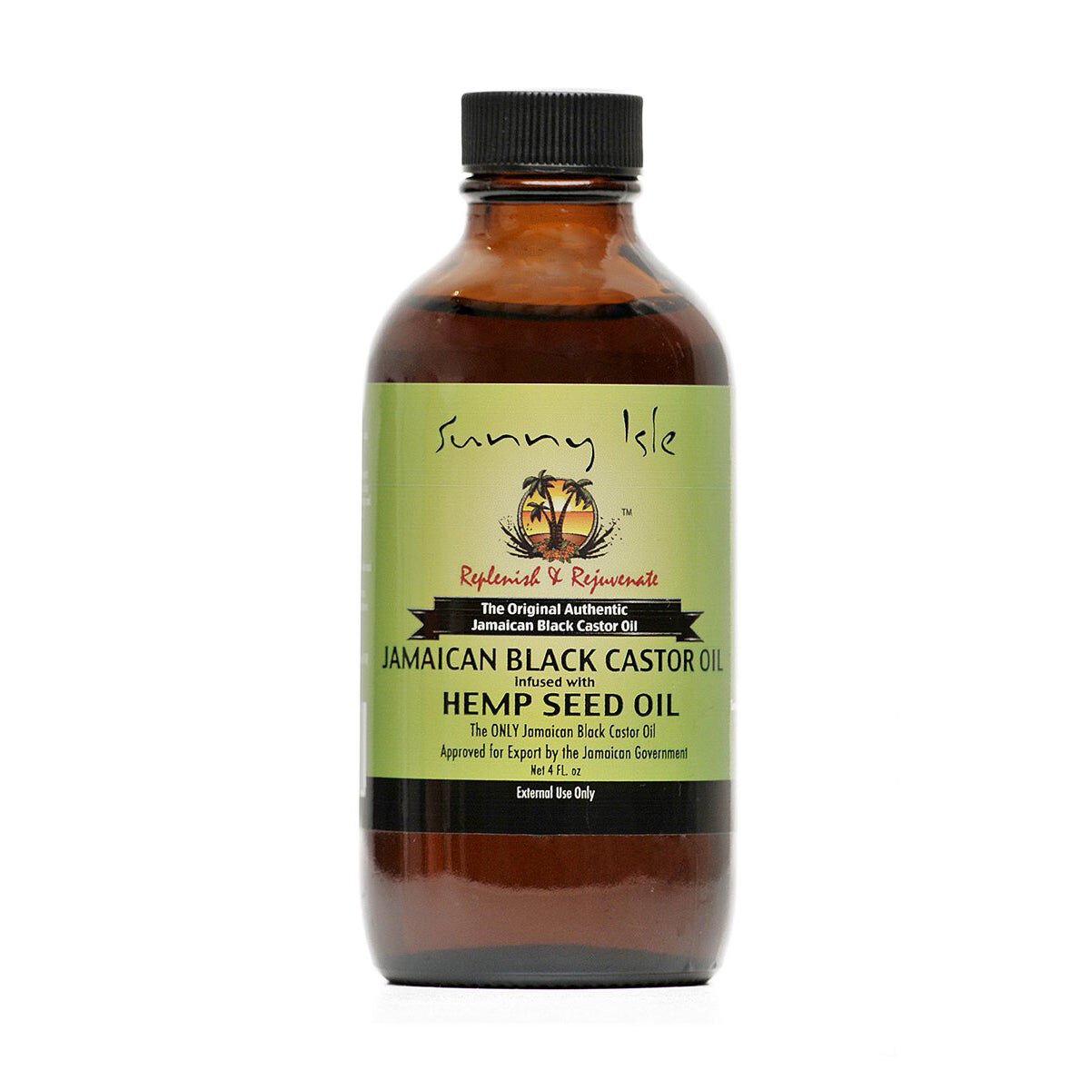 Jamaican Black Castor Oil infused with Hemp Oil - 4 oz