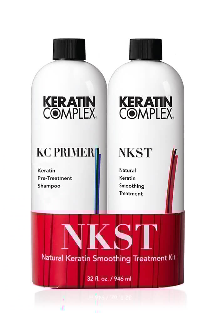 NKST Natural Keratin Smoothing Treatment 16 oz. Banded Duo