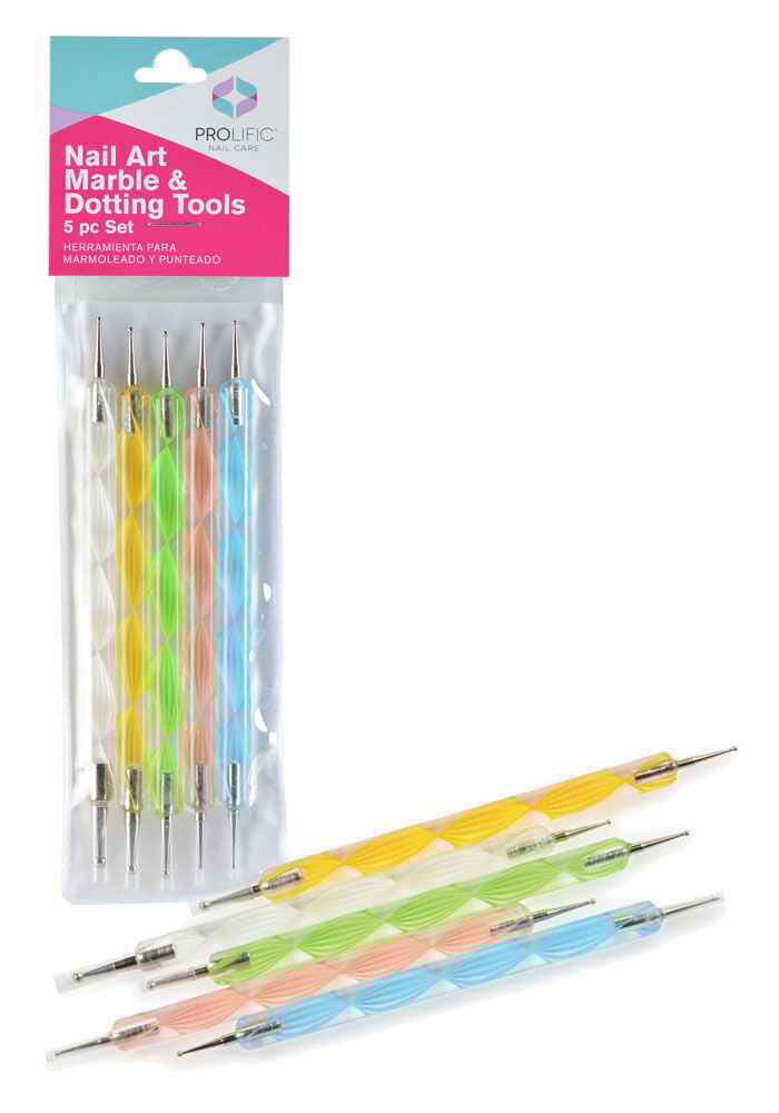 Pro Marble & Dotting Nail Art Tool Set - 5 pc.