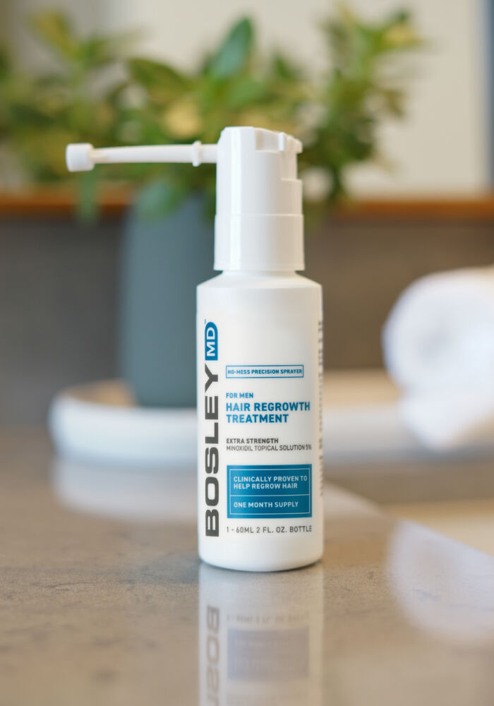 BosleyMD Men's Hair Regrowth Treatment with 5 Minoxidil Sprayer