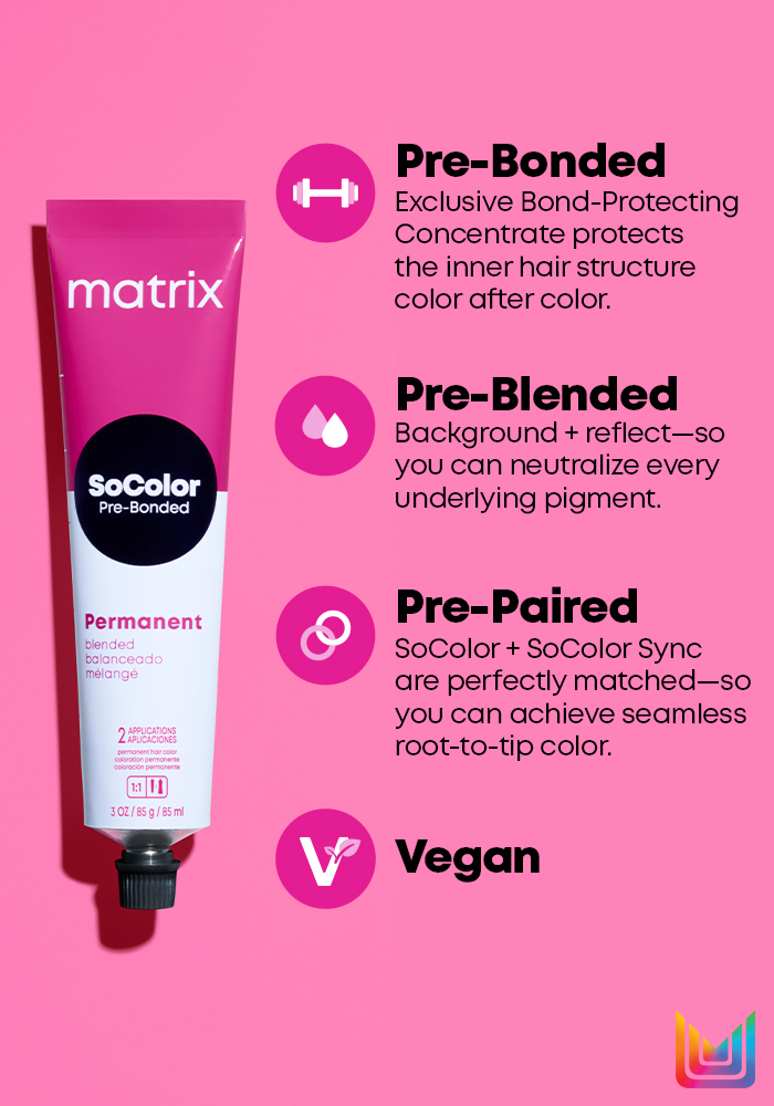 Matrix SoColor Pre-Bonded Permanent Hair Color | SalonCentric Matrix SoColor Pre-Bonded Permanent Hair Color | SalonCentric