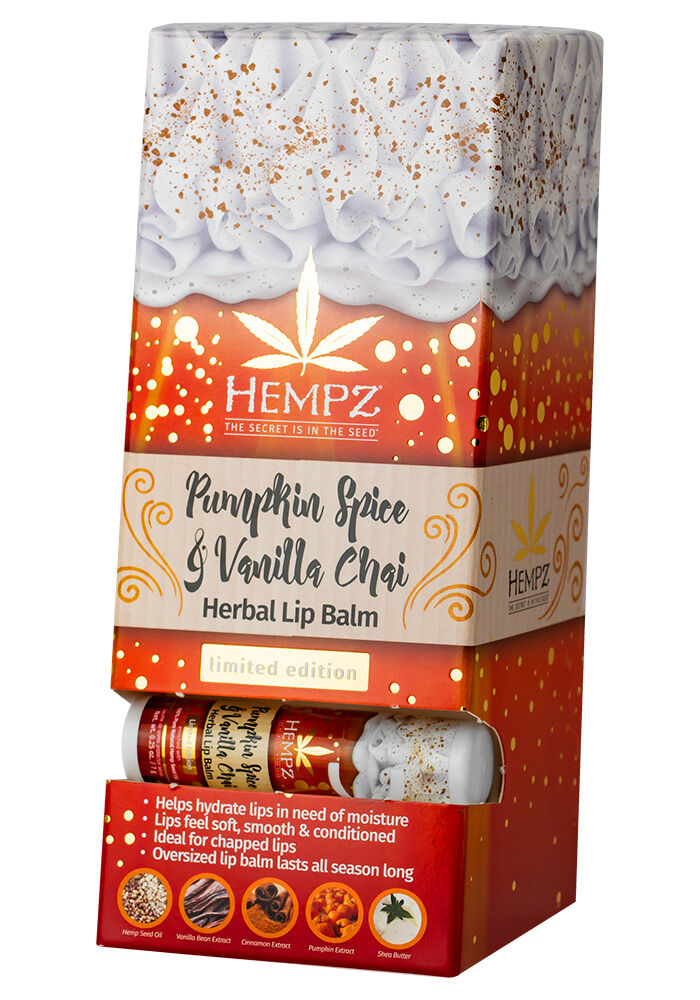 Hempz Spiced Lip Balm Display