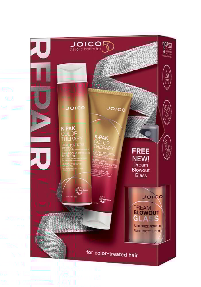 K-PAK Color Therapy Holiday Duo with FREE Dream Blowout Glass