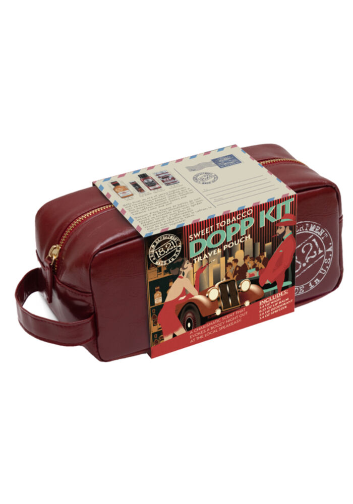 18.21 Man Made Dopp Kit Travel Pouch Sweet Tobacco