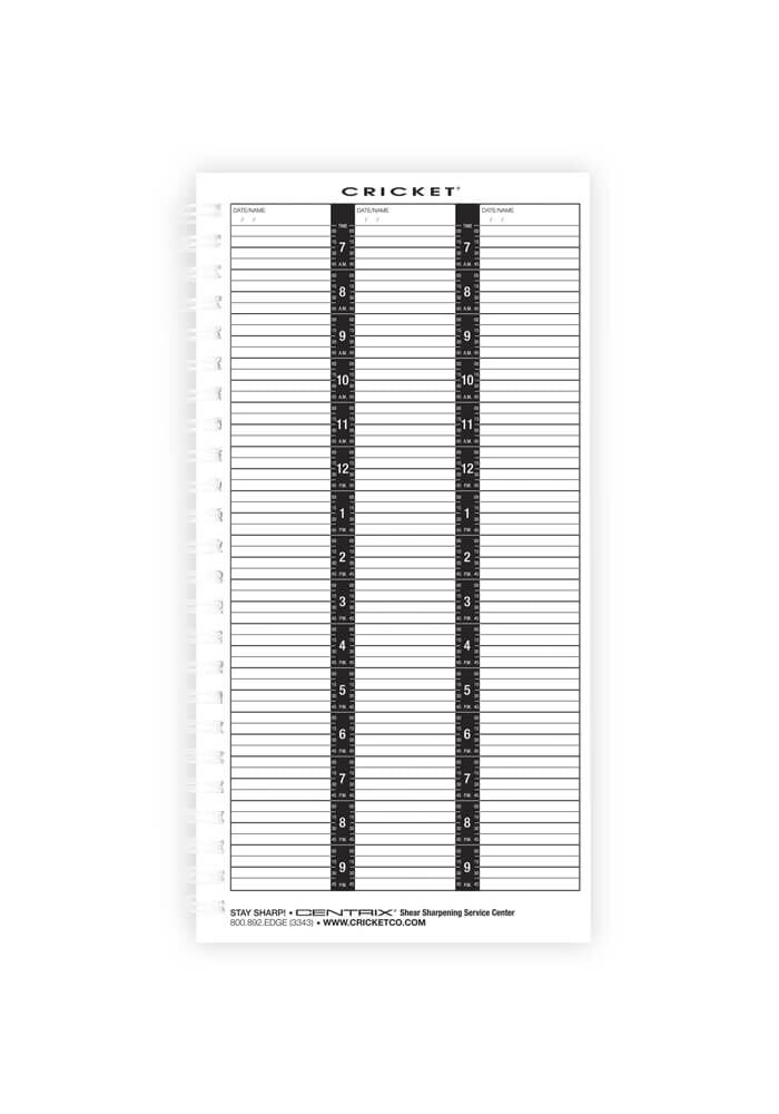 Cricket Personal Appointment Calendar SalonCentric