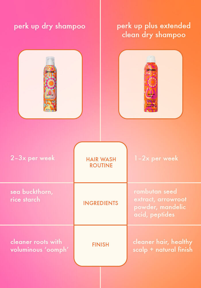 amika Perk Up Plus Extended Clean Dry Shampoo