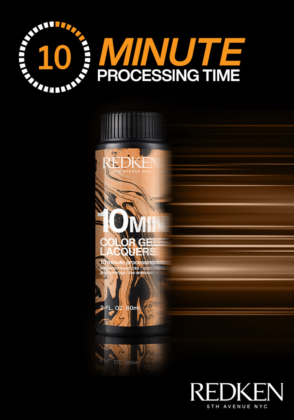 Redken Color Gels Lacquers 10 Minute Express Liquid Permanent Color
