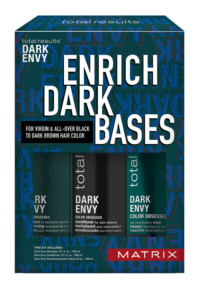 Dark Envy Green Shampoo, Conditioner & Red Neutralization Hair Mask Trio Kit