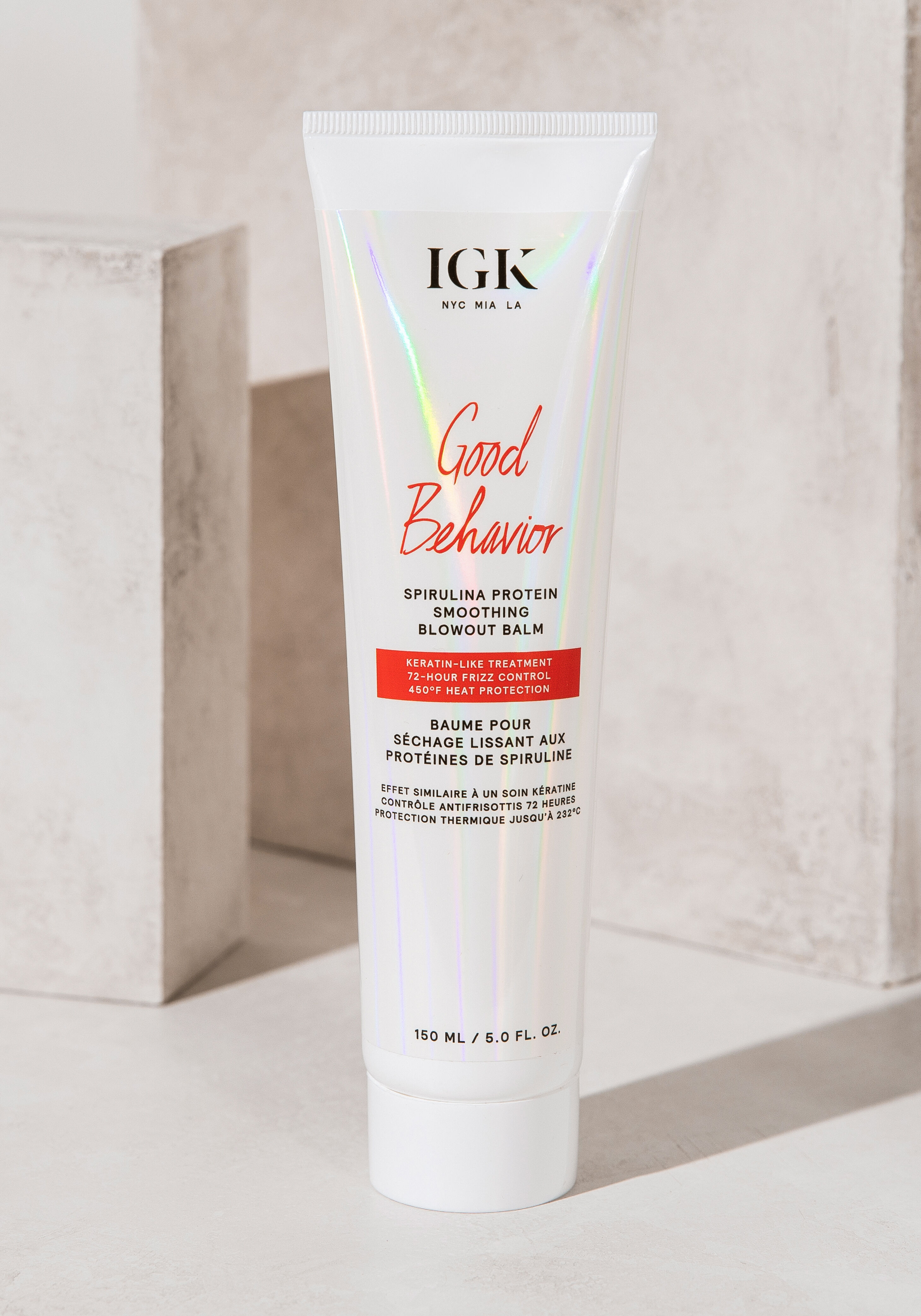 IGK Good Behavior Spirulina Protein AntiFrizz Smoothing Blowout Balm