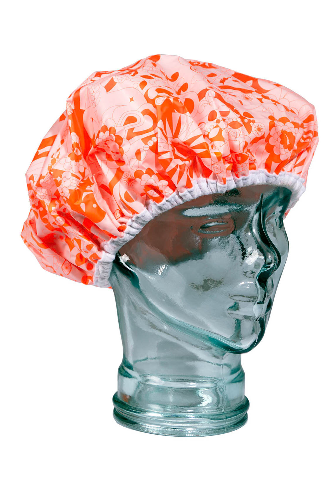 Orange online shower cap
