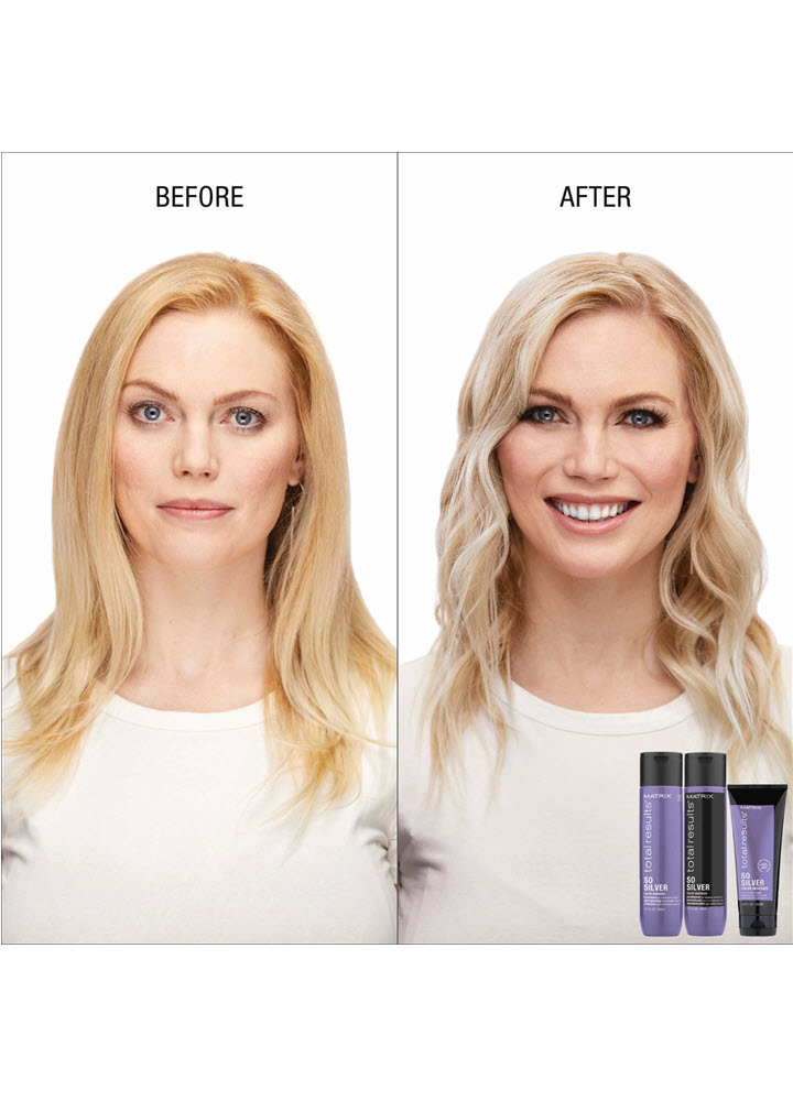 Matrix Total Results So Silver Triple Power Toning Mask for Blonde and Silver Hair | SalonCentric Matrix Total Results So Silver Triple Power Toning Mask for Blonde and Silver Hair | SalonCentric