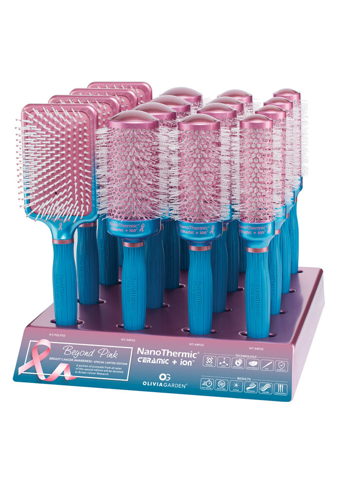 【ykochan】パルティール BRILLIANTWAVE 美容機器 Olivia Garden NanoThermic Ceramic + Ion BCA Brush 16pcs Display