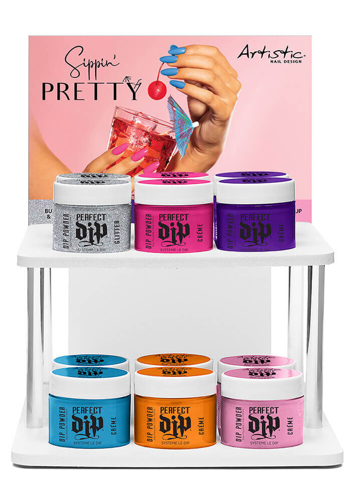 Artistic Nail Design Sippin' Pretty Dip Display | SalonCentric